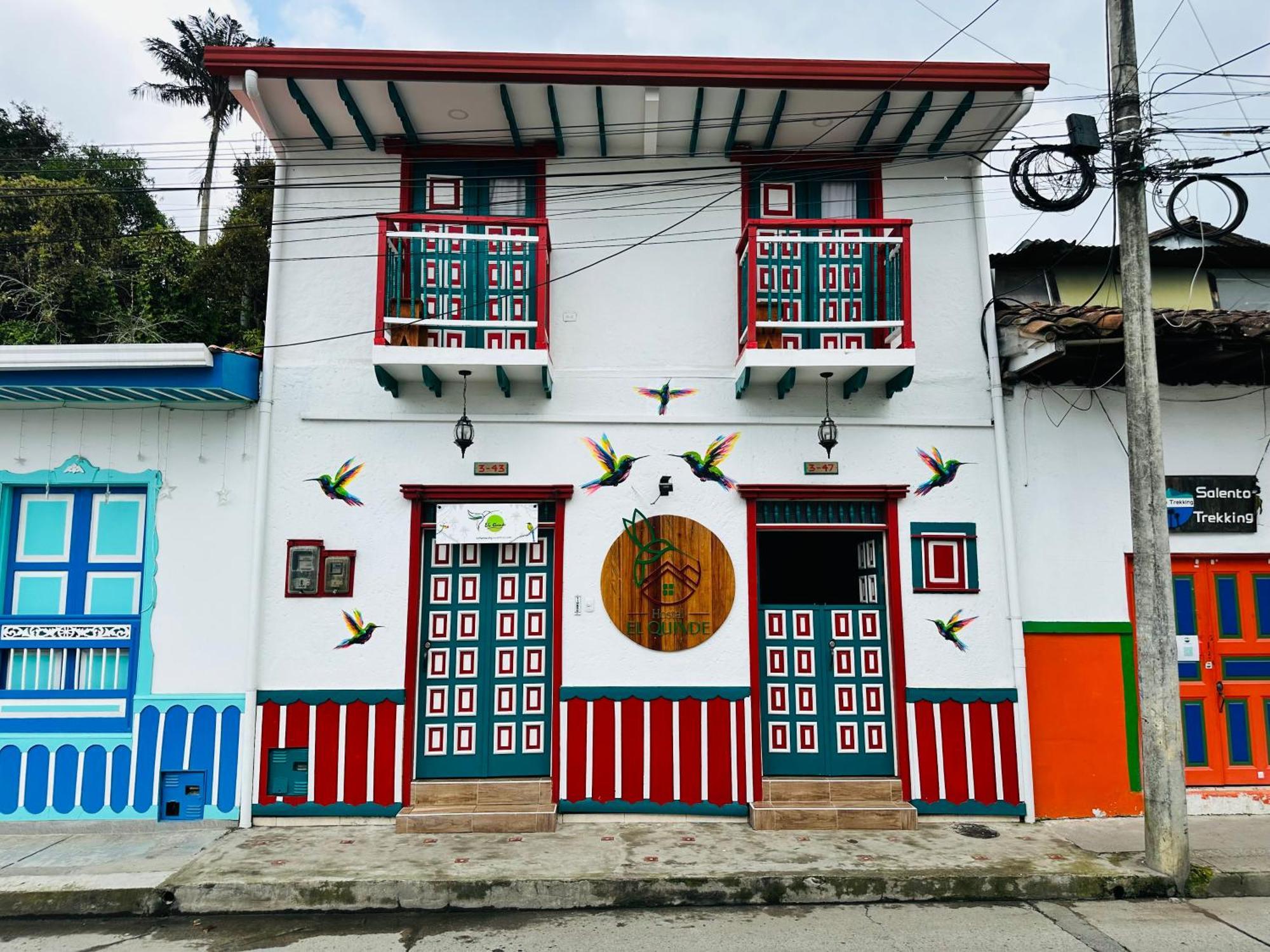 Hostal El Quinde Salento Buitenkant foto